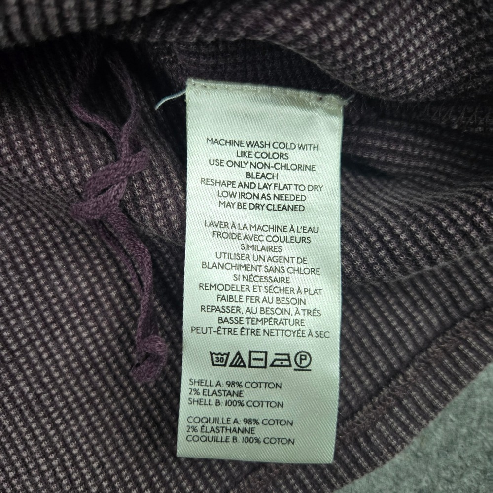 We The Free Free People Thermal Top Womens Medium Purple Cable Knit Long Sleeve - Picture 5 of 8
